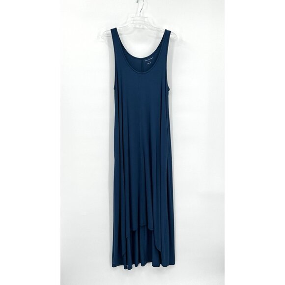 UNIVERSAL STANDARD ATHENA maxi dress tank knit scoop neck deep sea blue 10 12 XS - Picture 1 of 6